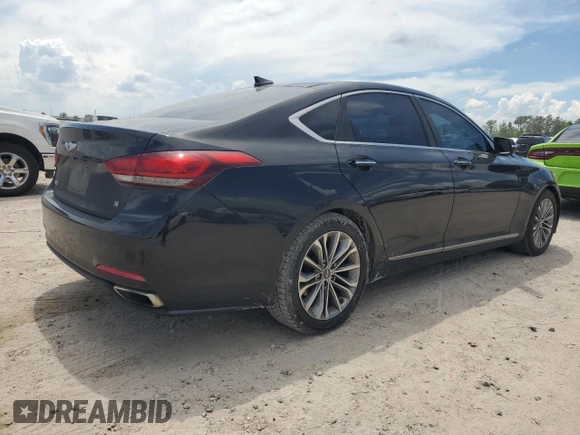 2015 Hyundai Genesis 3.8L with VIN KMHGN4JE9FU092479, listed as a Copart auction lot 68120854 with 218,187 mi miles and Salvage Title. Bid and sale history available at carsss.com. Image 3.