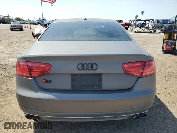 2013 Audi S8 with VIN WAUD2AFD4DN007731, listed as a Copart auction lot 52052315 with 118,582 mi miles and Clean Title. Bid and sale history available at carsss.com. Image 6.