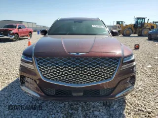 2021 Genesis GV80 with VIN KMUHCESC7MU044023, listed as a Copart auction lot 51942605 with 58,038 mi miles and Salvage title. Bid and sale history available at DreamBid. Image 5.