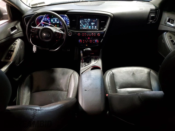 2015 Kia Optima SXL Turbo with VIN 5XXGR4A61FG431419, listed as a Copart auction lot 53949205 with 92,330 mi miles and Salvage title. Bid and sale history available at DreamBid. Image 8.