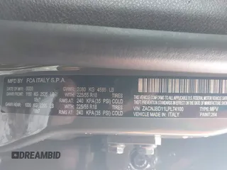 2020 Jeep Renegade Limited with VIN ZACNJBD11LPL74100, listed as a IAAI auction lot 41140117 with 45,067 mi miles and . Bid and sale history available at DreamBid. Image 9.