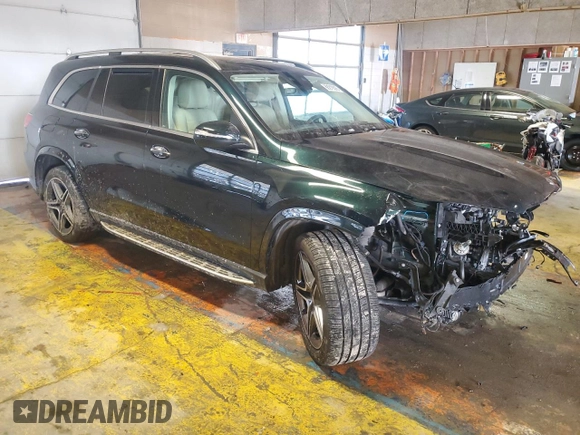 2023 Mercedes-Benz GLS 450 with VIN 4JGFF5KE3PA912751, listed as a Copart auction lot 88219355 with 41,273 mi miles and Salvage Title. Bid and sale history available at DreamBid. Image 4.