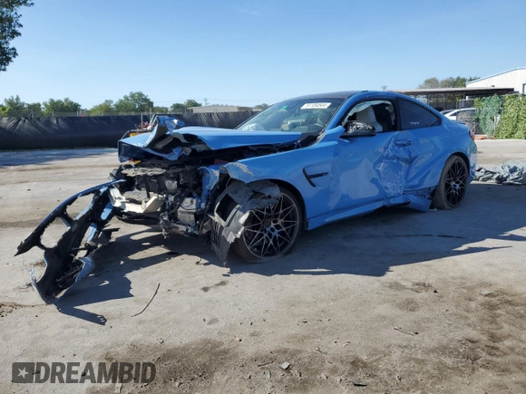 2018 BMW M4 with VIN WBS4Y9C58JAA85456, listed as a Copart auction lot 51104544 with 71,673 mi miles. Bid and sale history available at carsss.com. Image 1.