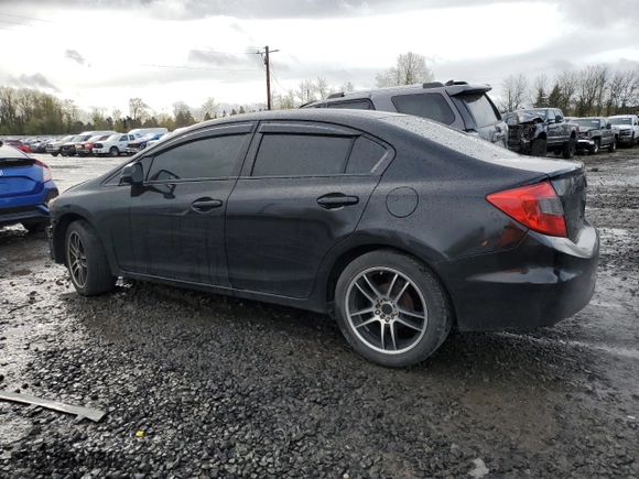 2012 Honda Civic Sdn LX with VIN 2HGFB2F59CH592390, listed as a Copart auction lot 51291065 with 170,344 mi miles and Clean Title. Bid and sale history available at carsss.com. Image 2.