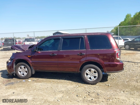 2007 Honda Pilot LX with VIN 5FNYF18177B017698, listed as a IAAI auction lot 41995853 with 192,923 mi miles. Bid and sale history available at carsss.com. Image 15.