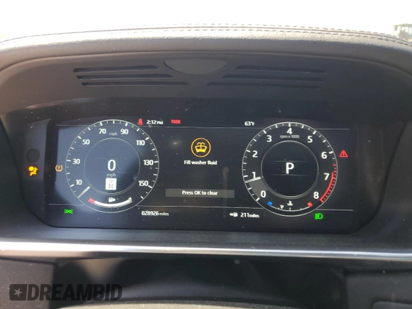 2022 Land Rover Range Rover Westminster with VIN SALGS2RU0NA460358, listed as a Copart auction lot 54783385 with 28,926 mi miles and Salvage title. Bid and sale history available at DreamBid. Image 9.