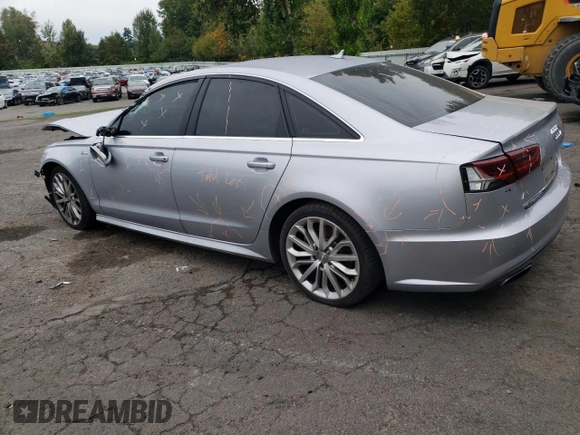 2016 Audi A6 3.0T Prestige with VIN WAUHGBFC7GN017626, listed as a Copart auction lot 70387633 with 0 mi miles. Bid and sale history available at carsss.com. Image 2.