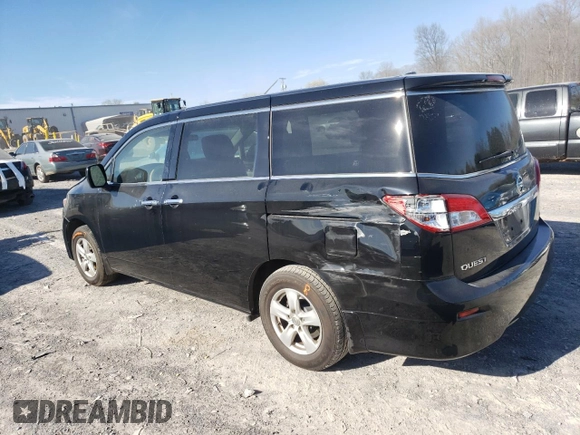 2015 Nissan Quest SV z VIN JN8AE2KP7F9120463, wystawiony jako Copart lot #49695485 z przebiegiem 143 413 mil mil oraz Czysty tytuł • Clean title. Historia ofert i sprzedaży dostępna na DreamBid. Obrazek 2.