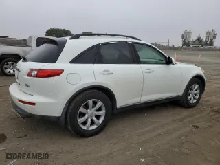 2004 Infiniti FX35 with VIN JNRAS08U64X107105, listed as a Copart auction lot 73532564 with 222,213 mi miles and Salvage Title. Bid and sale history available at carsss.com. Image 3.