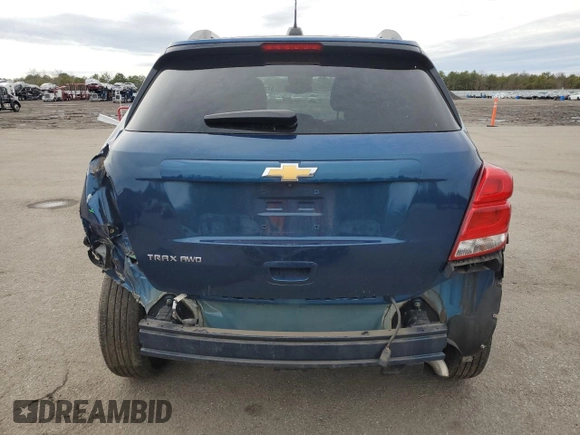 2019 Chevrolet Trax LT with VIN 3GNCJPSB8KL402458, listed as a Copart auction lot 51258585 with 22,718 mi miles and Salvage Title. Bid and sale history available at carsss.com. Image 6.