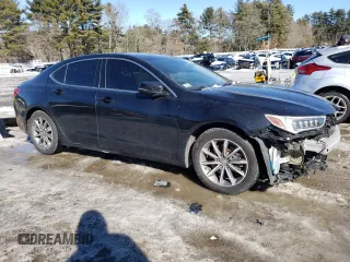 2020 Acura TLX with VIN 19UUB1F39LA016460, listed as a Copart auction lot 44309375 with 46,716 mi miles and Salvage Title. Bid and sale history available at carsss.com. Image 4.