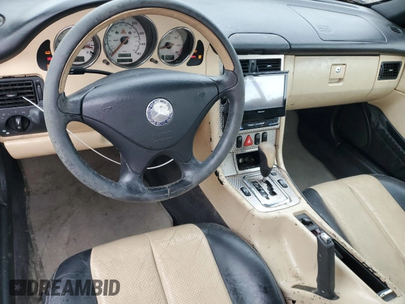 2001 Mercedes-Benz SLK-Class Kompressor with VIN WDBKK49F71F215406, listed as a Copart auction lot 49021325 with 101,479 mi miles and Salvage Title. Bid and sale history available at carsss.com. Image 8.