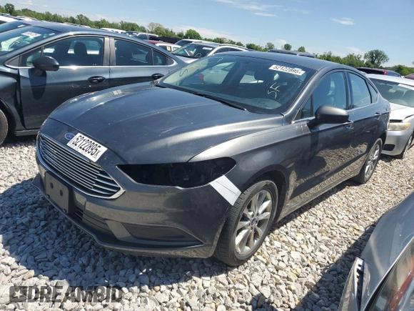 2017 Ford Fusion SE with VIN 3FA6P0H72HR228011, listed as a Copart auction lot 52122895 with 145,693 mi miles and Salvage Title. Bid and sale history available at carsss.com. Image 1.