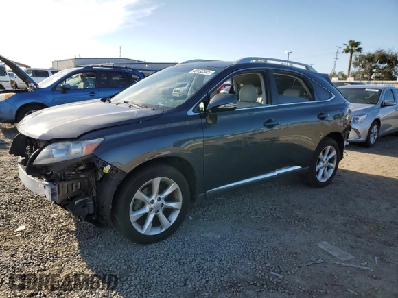 2010 Lexus RX 350 with VIN 2T2BK1BA3AC045225, listed as a Copart auction lot 49152345 with 159,681 mi miles and Salvage Title. Bid and sale history available at carsss.com. Image 1.