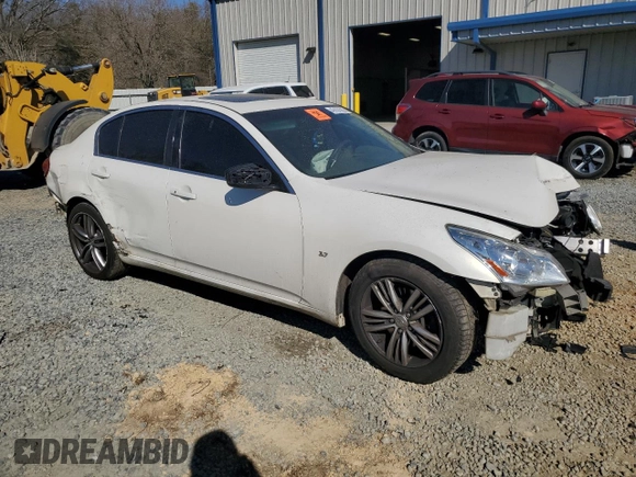 2015 Infiniti Q40 with VIN JN1CV6AR1FM651110, listed as a Copart auction lot 47437555 with 155,762 mi miles and Salvage Title. Bid and sale history available at carsss.com. Image 4.