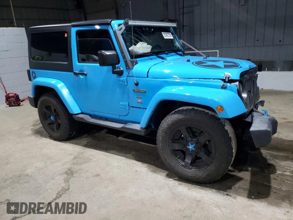 2017 Jeep Wrangler Willys Wheeler with VIN 1C4AJWAG3HL584372, listed as a Copart auction lot 85467294 with Not Provided miles and Salvage Title. Bid and sale history available at DreamBid. Image 4.