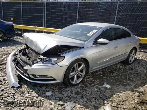 2013 Volkswagen CC Sport with VIN WVWBP7AN5DE507797, listed as a Copart auction lot 48312425 with 120,757 mi miles and Salvage Title. Bid and sale history available at carsss.com. Image 1.