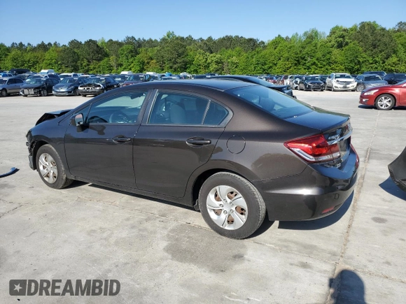 2014 Honda Civic LX z VIN 2HGFB2F54EH533010, wystawiony jako Copart lot #52859605 z przebiegiem 81 051 mil mil oraz Szkoda całkowita • Salvage title. Historia ofert i sprzedaży dostępna na DreamBid. Obrazek 2.