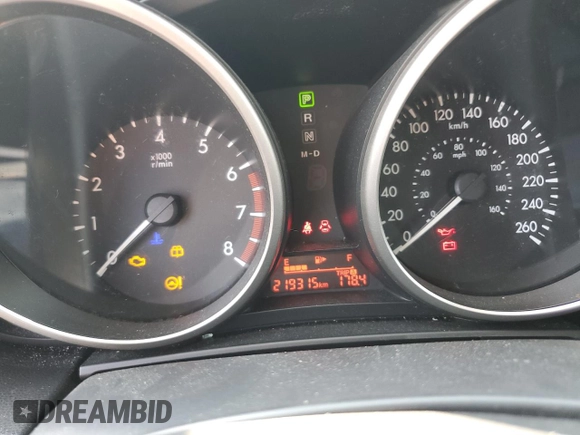 2013 Mazda 5 Touring with VIN JM1CW2CL5D0152715, listed as a Copart auction lot 71315534 with 219,315 mi miles and Salvage Title. Bid and sale history available at DreamBid. Image 9.