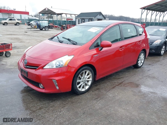 2012 Toyota Prius v Two with VIN JTDZN3EU3C3012636, listed as a IAAI auction lot 41485685 with 186,053 mi miles. Bid and sale history available at carsss.com. Image 20.