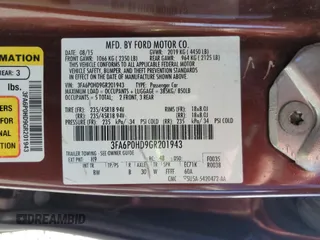 2016 Ford Fusion SE with VIN 3FA6P0HD9GR201943, listed as a Copart auction lot 52158545 with 132,642 mi miles and Salvage Title. Bid and sale history available at DreamBid. Image 15.