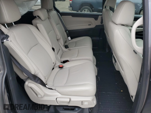 2025 Honda Odyssey EX-L with VIN 5FNRL6H63SB004123, listed as a Copart auction lot 49710025 with 3,854 mi miles and Salvage Title. Bid and sale history available at carsss.com. Image 11.