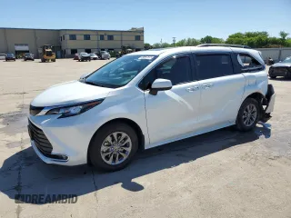 2023 Toyota Sienna XLE with VIN 5TDYRKEC9PS149506, listed as a Copart auction lot 54067675 with 25,841 mi miles and Salvage Title. Bid and sale history available at carsss.com. Image 1.