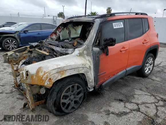 2015 Jeep Renegade Latitude z VIN ZACCJBBT3FPC21804, wystawiony jako Copart lot #44161075 z przebiegiem Nie podano mil oraz Szkoda całkowita • Salvage title. Historia ofert i sprzedaży dostępna na DreamBid. Obrazek 1.