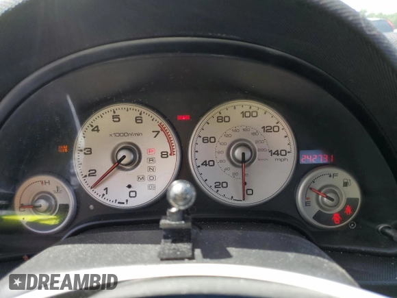 2004 Acura RSX with VIN JH4DC54834S008320, listed as a Copart auction lot 61895174 with 242,731 mi miles and Non Repairable. Bid and sale history available at carsss.com. Image 9.