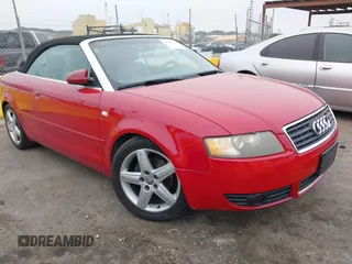 2005 Audi A4 1.8T with VIN WAUAC48H15K008713, listed as a IAAI auction lot 41558395 with 1 mi miles. Bid and sale history available at carsss.com. Image 1.