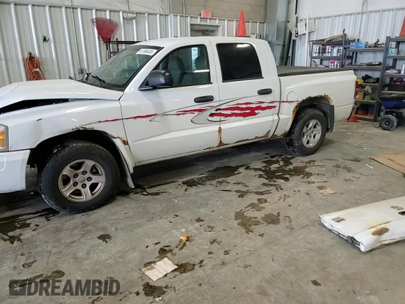 2007 Dodge Dakota SLT with VIN 1D7HW48PX7S216257, listed as a Copart auction lot 41766435 with 215,758 mi miles and Non Repairable. Bid and sale history available at carsss.com. Image 10.