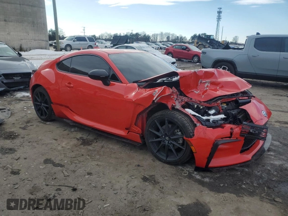 2023 Toyota GR86 Premium with VIN JF1ZNBE14P9759803, listed as a Copart auction lot 88985585 with 21,349 mi miles and Salvage Title. Bid and sale history available at carsss.com. Image 4.