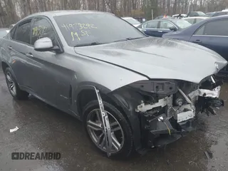 2017 BMW X6 xDrive50i with VIN 5UXKU6C56H0S99611, listed as a IAAI auction lot 41973292 with 117,123 mi miles. Bid and sale history available at carsss.com. Image 1.