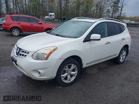 2011 Nissan Rogue SV with VIN JN8AS5MT0BW175983, listed as a IAAI auction lot 42040593 with 145,219 mi miles. Bid and sale history available at carsss.com. Image 2.