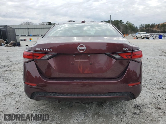 2024 Nissan Sentra SV with VIN 3N1AB8CV3RY244350, listed as a Copart auction lot 43572955 with 19,705 mi miles and Salvage title. Bid and sale history available at DreamBid. Image 6.