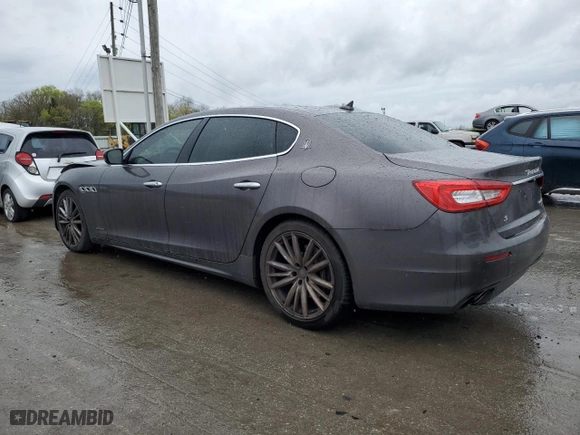 2019 Maserati Quattroporte S GranLusso with VIN ZAM56YPL0K1326229, listed as a Copart auction lot 49765644 with 43,159 mi miles and Salvage Title. Bid and sale history available at carsss.com. Image 2.