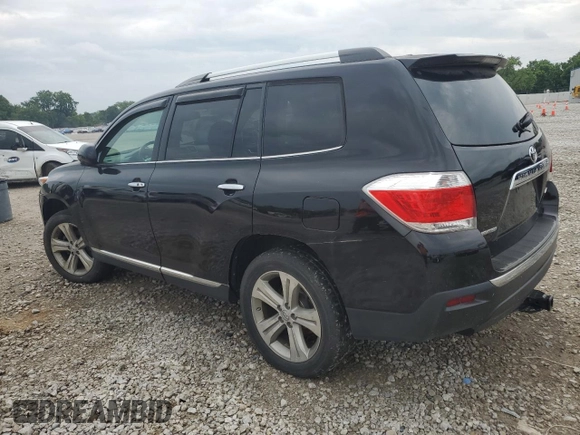 2012 Toyota Highlander Limited with VIN 5TDDK3EH5CS105761, listed as a Copart auction lot 60208055 with 167,190 mi miles and Clean title. Bid and sale history available at DreamBid. Image 2.