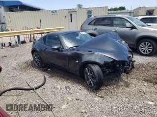 2020 Mazda MX-5 Miata RF Grand Touring with VIN JM1NDAM71L0411211, listed as a Copart auction lot 58496834 with 0 mi miles and Salvage Title. Bid and sale history available at carsss.com. Image 4.