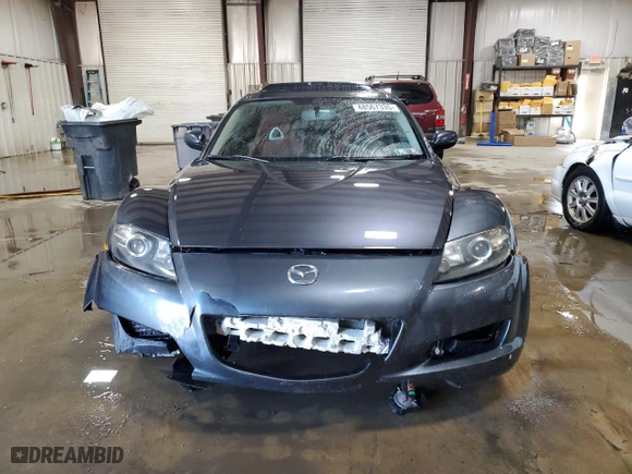 2008 Mazda RX-8 40th Anniversary with VIN JM1FE173680215492, listed as a Copart auction lot 48567335 with 87,123 mi miles and Salvage Title. Bid and sale history available at carsss.com. Image 5.