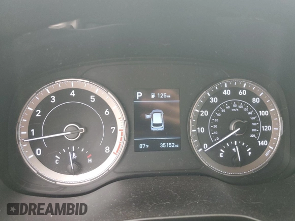 2022 Hyundai Venue SEL with VIN KMHRC8A38NU192771, listed as a Copart auction lot 54449645 with 35,152 mi miles and Salvage title. Bid and sale history available at DreamBid. Image 9.