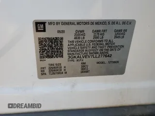 2020 GMC Terrain SLT z VIN 3GKALVEV7LL277642, wystawiony jako Copart lot #63275145 z przebiegiem 45 134 mil mil oraz Szkoda całkowita • Salvage title. Historia ofert i sprzedaży dostępna na DreamBid. Obrazek 12.