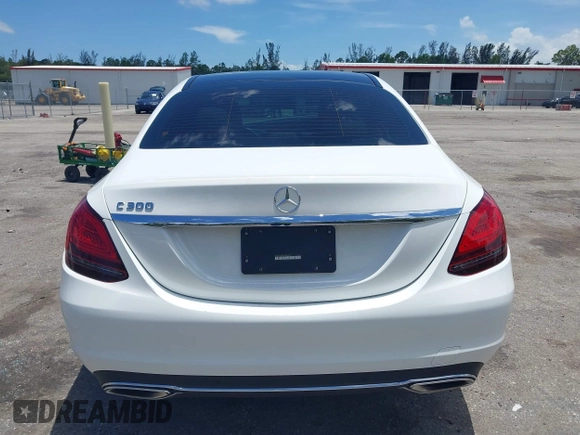 2021 Mercedes-Benz C 300 with VIN W1KWF8DB7MR649515, listed as a IAAI auction lot 42542308 with 22,136 mi miles and . Bid and sale history available at DreamBid. Image 17.