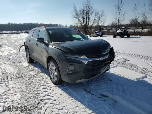2021 Chevrolet Blazer LT with VIN 3GNKBCR4XMS538155, listed as a Copart auction lot 89313515 with 52,860 mi miles and Salvage Title. Bid and sale history available at carsss.com. Image 12.
