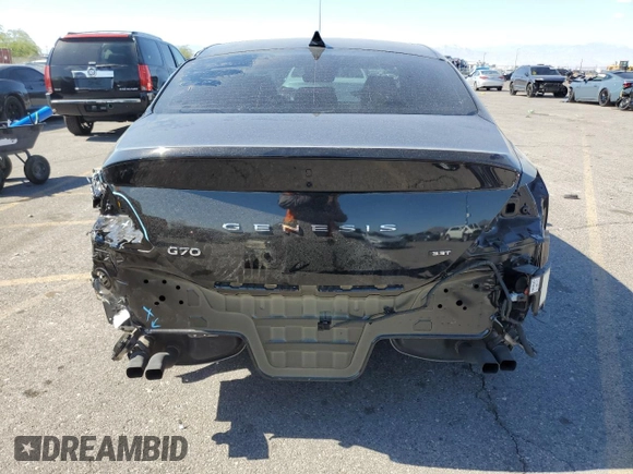 2024 Genesis G70 Sport Advanced with VIN KMTG54SE3RU137375, listed as a Copart auction lot 73545274 with 1,702 mi miles and Salvage Title. Bid and sale history available at DreamBid. Image 6.