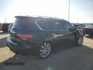2011 Infiniti QX56 8-passenger with VIN JN8AZ2NC8B9303121, listed as a Copart auction lot 79643554 with 187,950 mi miles and Salvage Title. Bid and sale history available at carsss.com. Image 3.