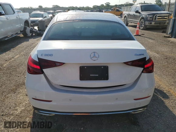 2023 Mercedes-Benz C 300 with VIN W1KAF4HB6PR132188, listed as a Copart auction lot 59950745 with Not provided miles and Salvage title. Bid and sale history available at DreamBid. Image 6.