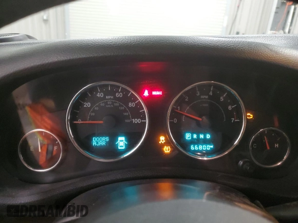 2017 Jeep Wrangler Willys Wheeler with VIN 1C4AJWAG9HL696710, listed as a Copart auction lot 88744905 with 66,800 mi miles and Salvage Title. Bid and sale history available at DreamBid. Image 9.