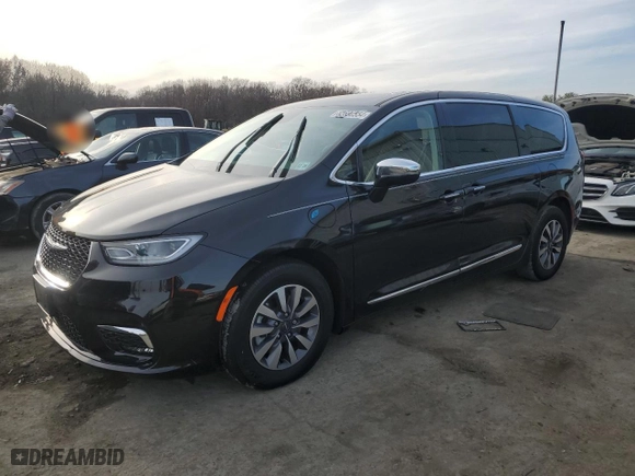 2023 Chrysler Pacifica Hybrid Limited with VIN 2C4RC1S77PR599221, listed as a Copart auction lot 82690554 with 12,013 mi miles and Salvage Title. Bid and sale history available at carsss.com. Image 1.