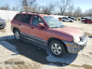 2005 Hyundai Santa Fe GLS with VIN KM8SC13D05U968258, listed as a Copart auction lot 48383205 with 190,131 mi miles and Salvage Title. Bid and sale history available at carsss.com. Image 4.