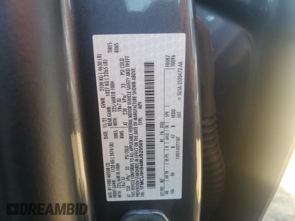 2021 Ford Escape SEL with VIN 1FMCU9H94MUB29569, listed as a Copart auction lot 48378495 with 27,702 mi miles and Salvage Title. Bid and sale history available at DreamBid. Image 15.